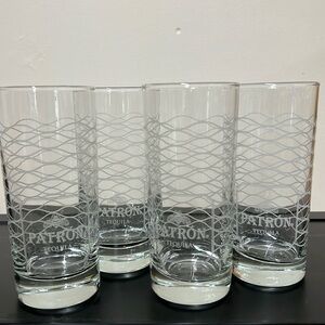 New 4 Patron HighBall Glasses